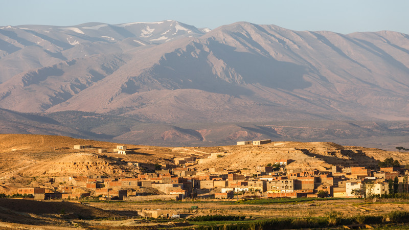 Moroccan Atlas Mountains Landscape